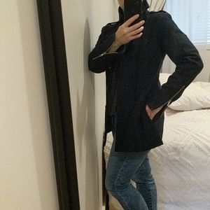 Waverly Grey navy wool coat